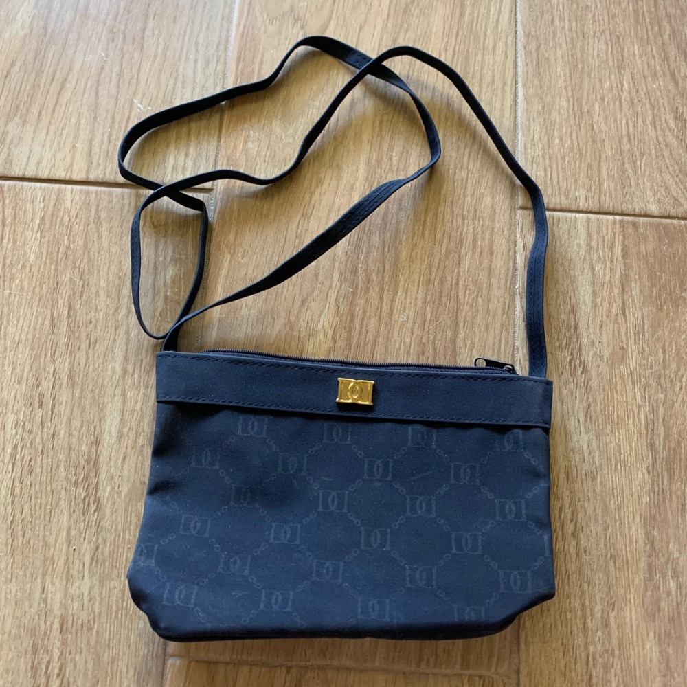 Vintage Diandra Lot Navy Blue small mini purse bag crossbody bag